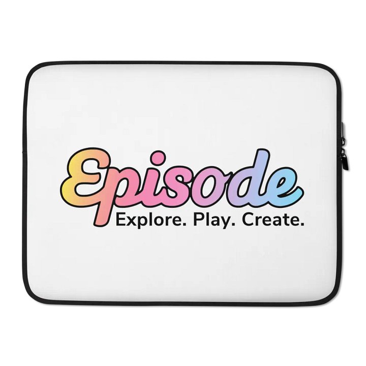 Episode Laptop Sleeve White With Gradient Logo product image (2)