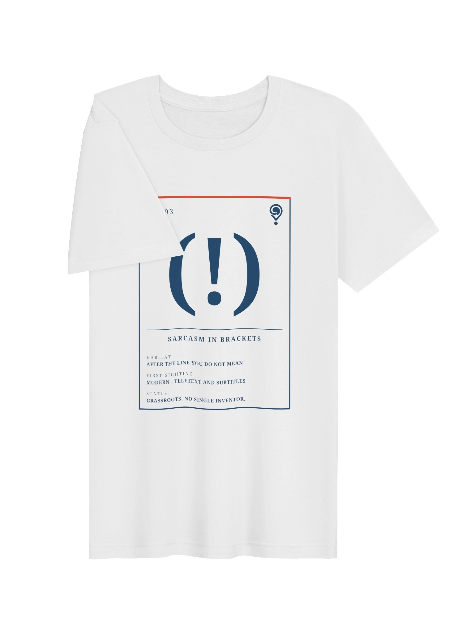 No. 03 Sarcasm Tee (White) | Field Guide Specimen Series product image (3)