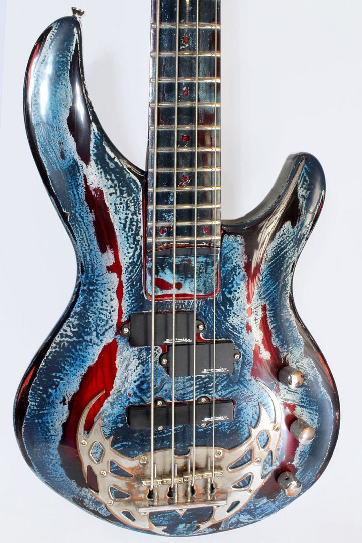 Aria Pro II Apocalypse Refinish Bass Guitar product image (1)