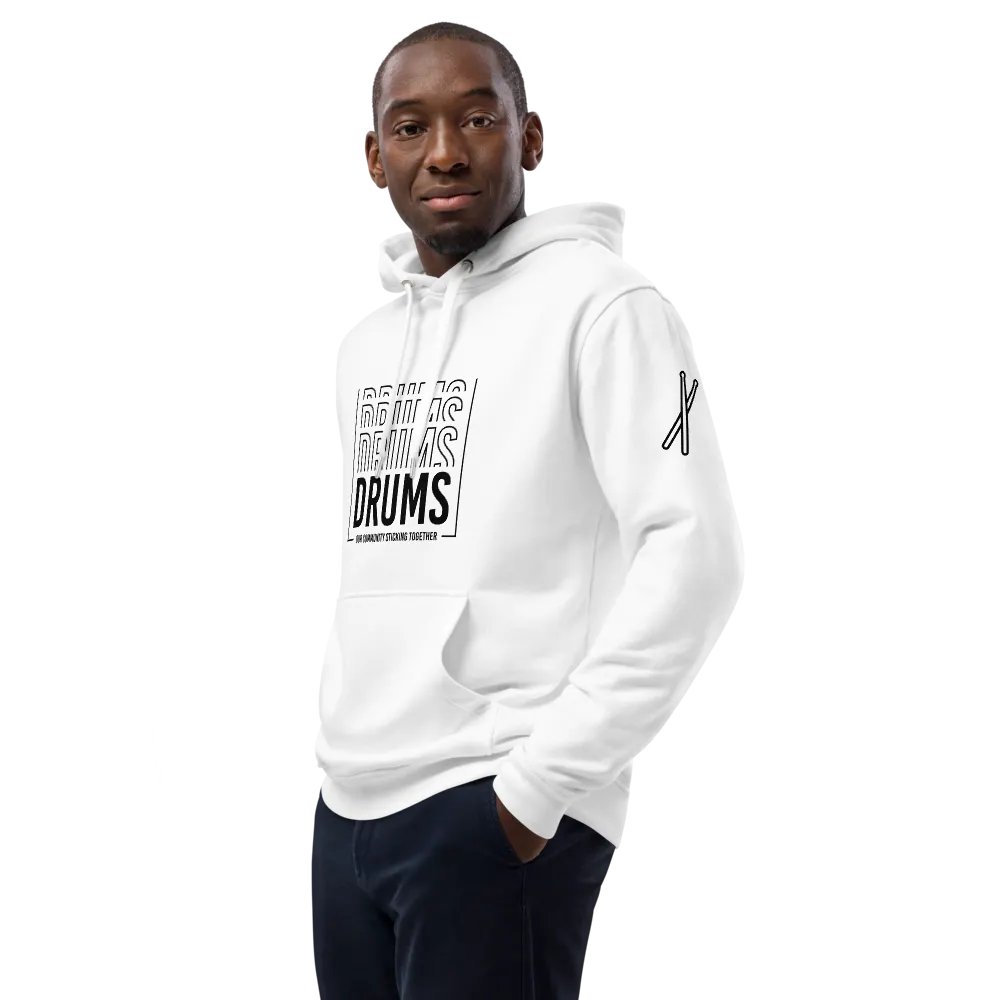 DRUMS Premium White Hoodie product image (1)