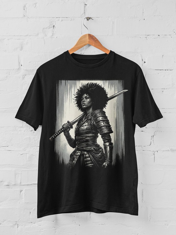 Afro Woman Samurai T-shirt product image (1)