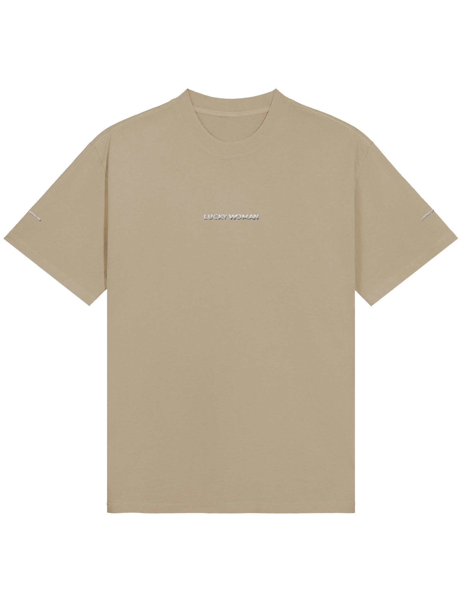 "LUCKY WOMAN" PREMIUM EMBROIDERED TSHIRT product image (4)