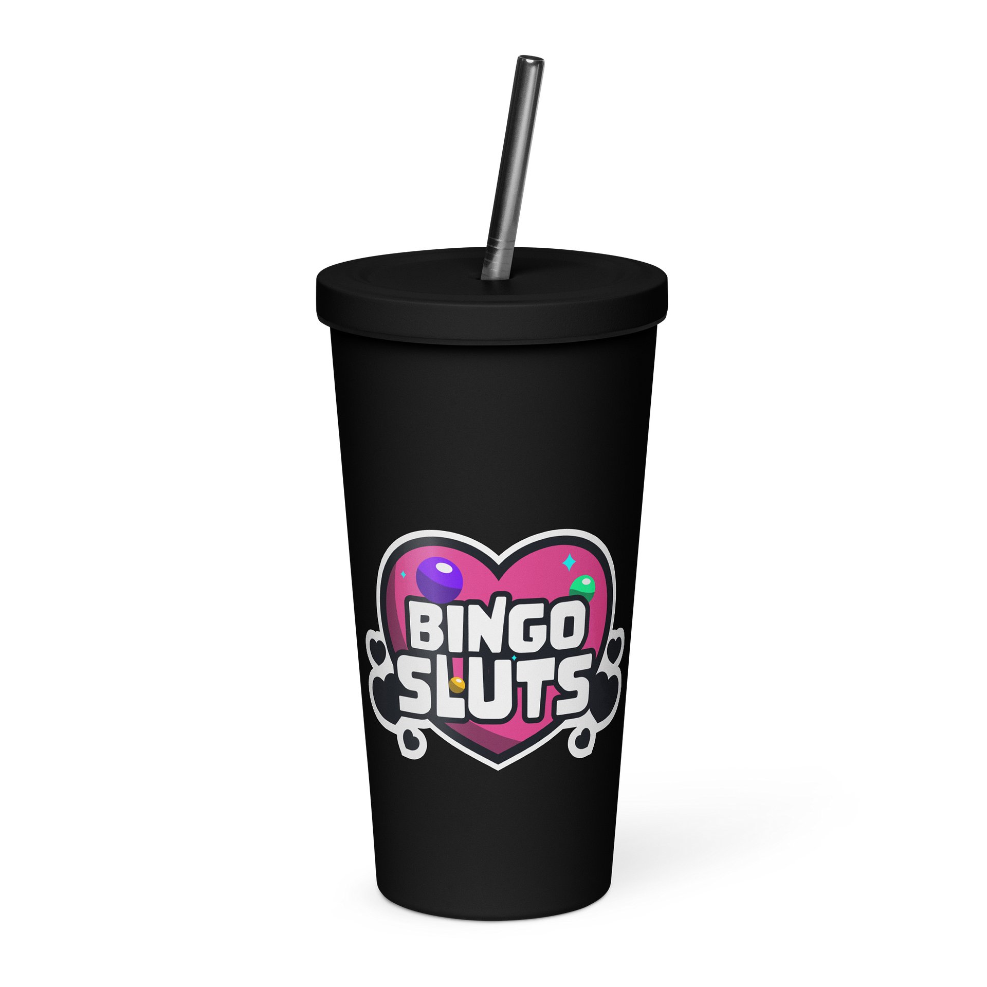 BINGO SLUTS INSULATED TUMBLER PINK product image (1)