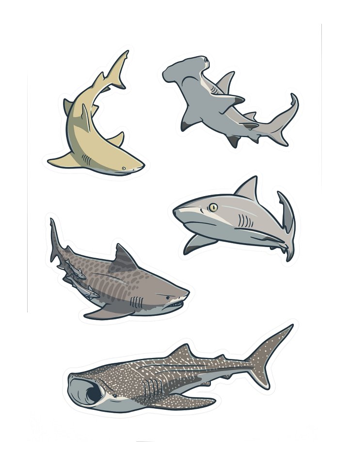 A Shiver of Sharks - Sticker Sheet #1 product image (1)