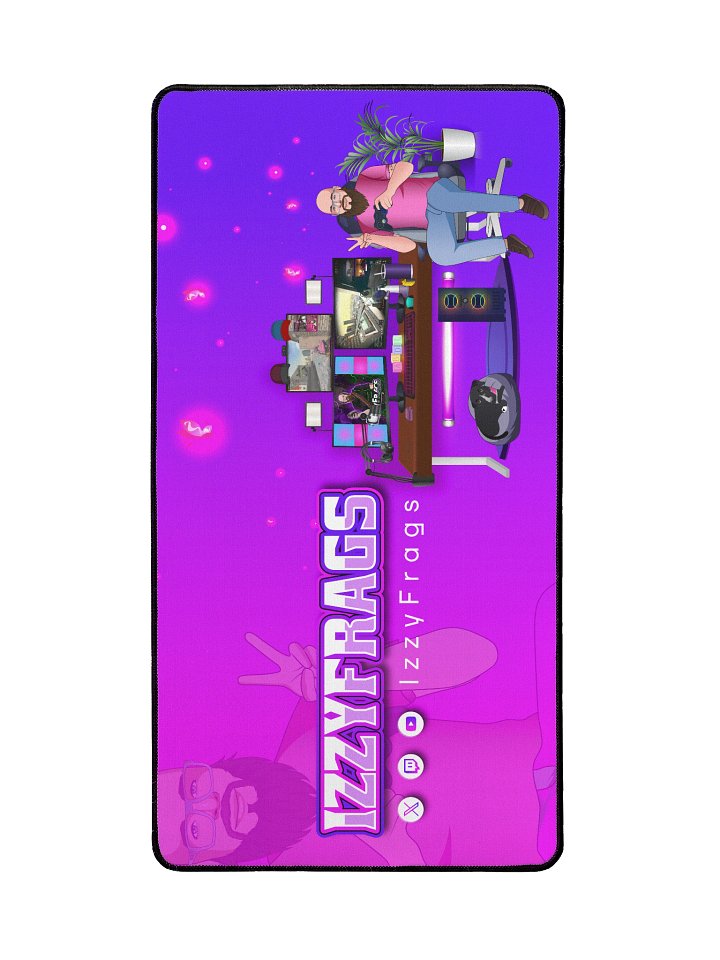 IZZY FRAGS Branded Desk Mat 15.5" x 31.5" product image (2)