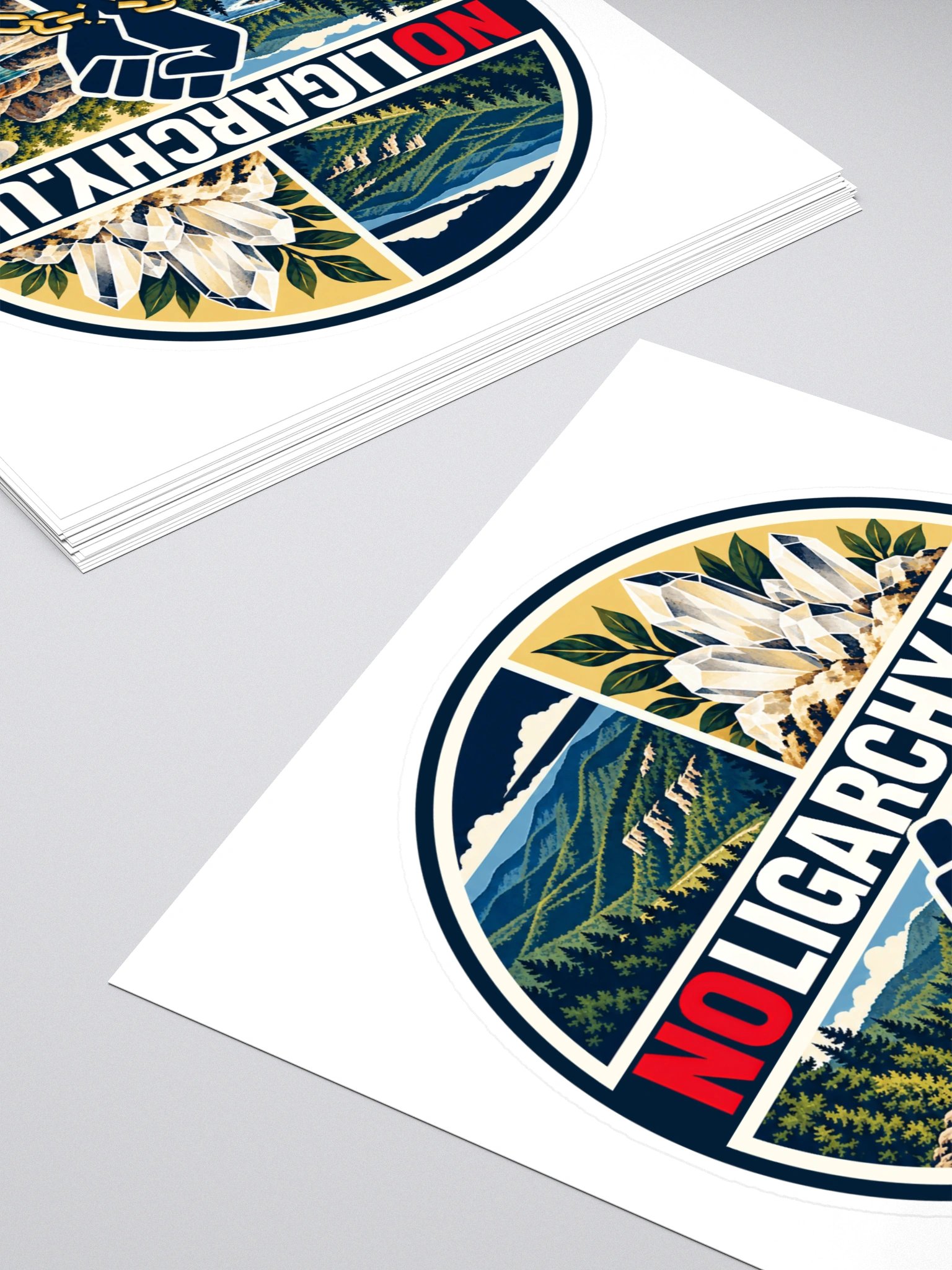 Arkansas NOLIGARCHY.US sticker product image (4)