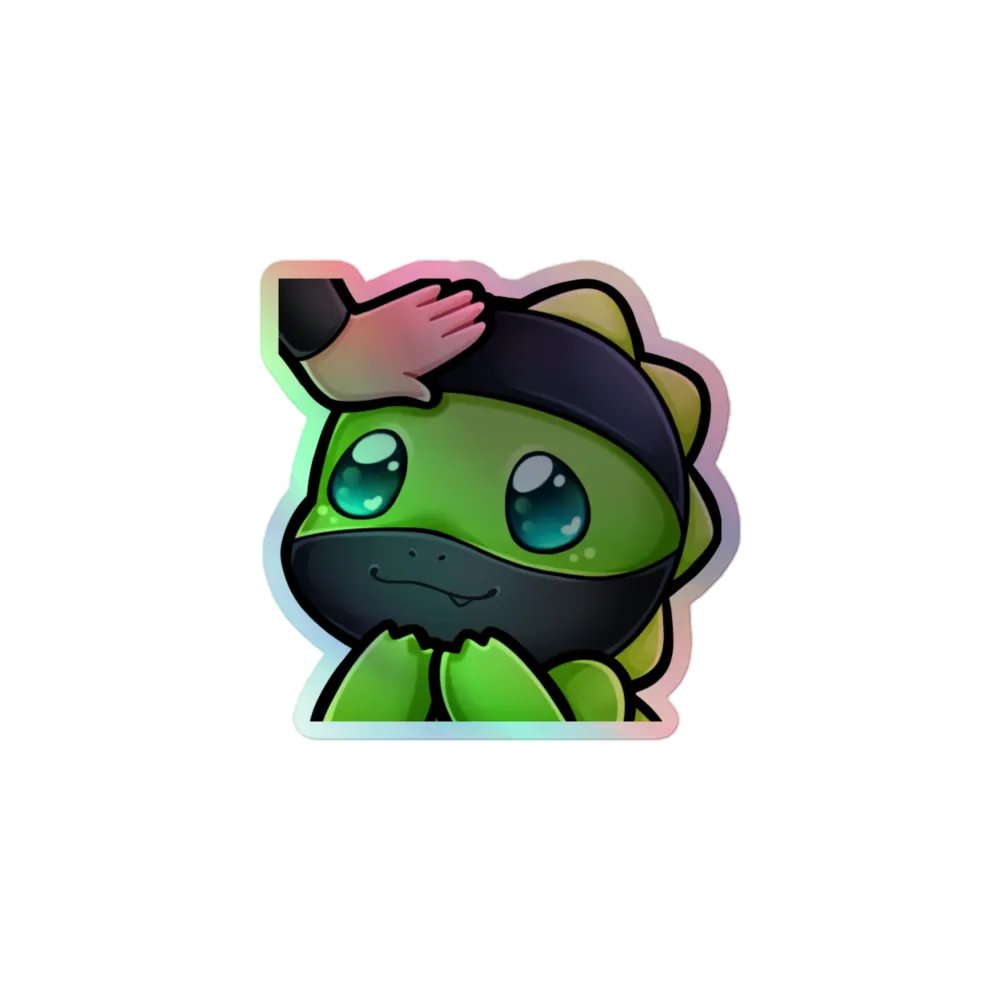 Holographic Dino Sticker product image (1)