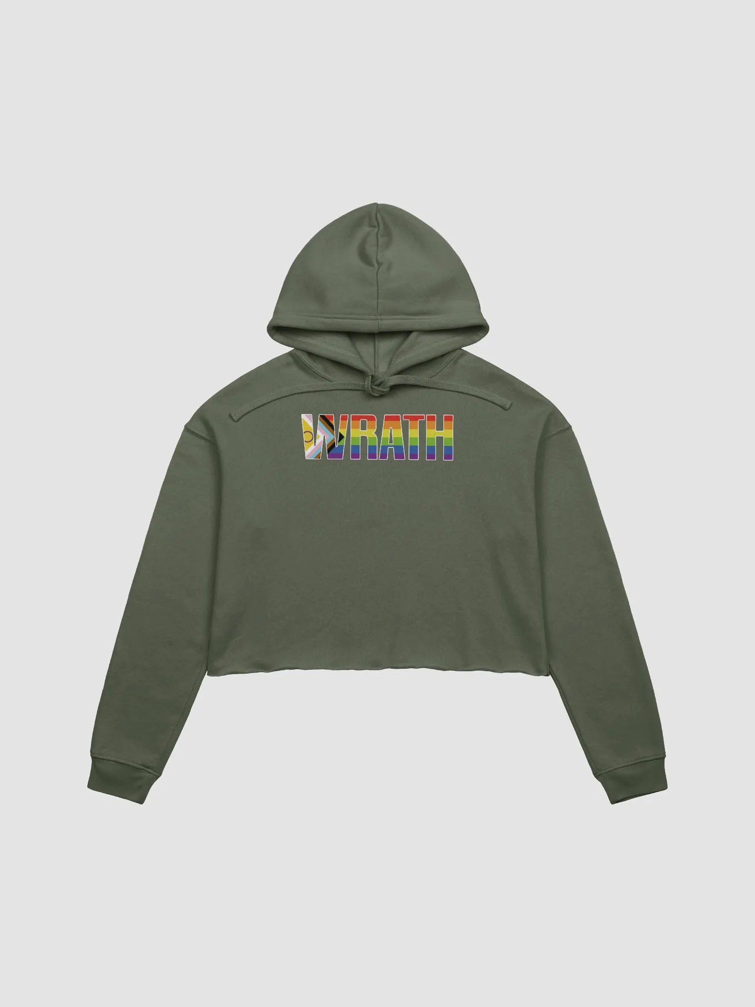 WRATH 2023 fleece crop hoodie product image (2)
