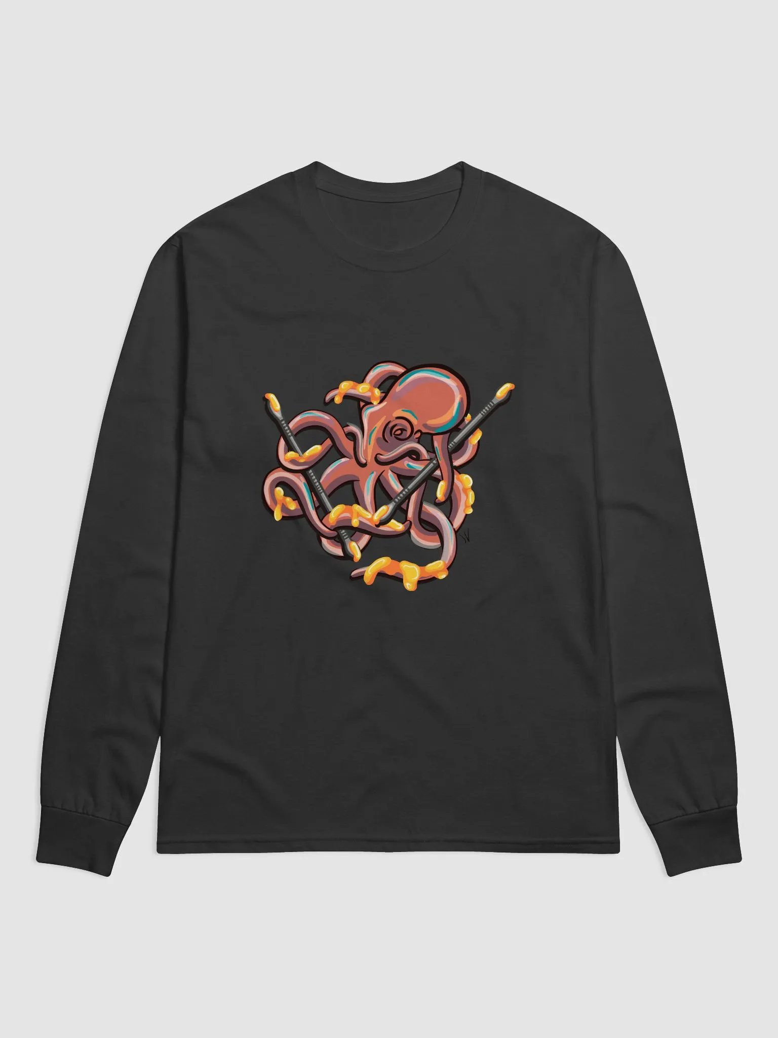 Dabbing Septopus Long Sleeve Shirt product image (2)