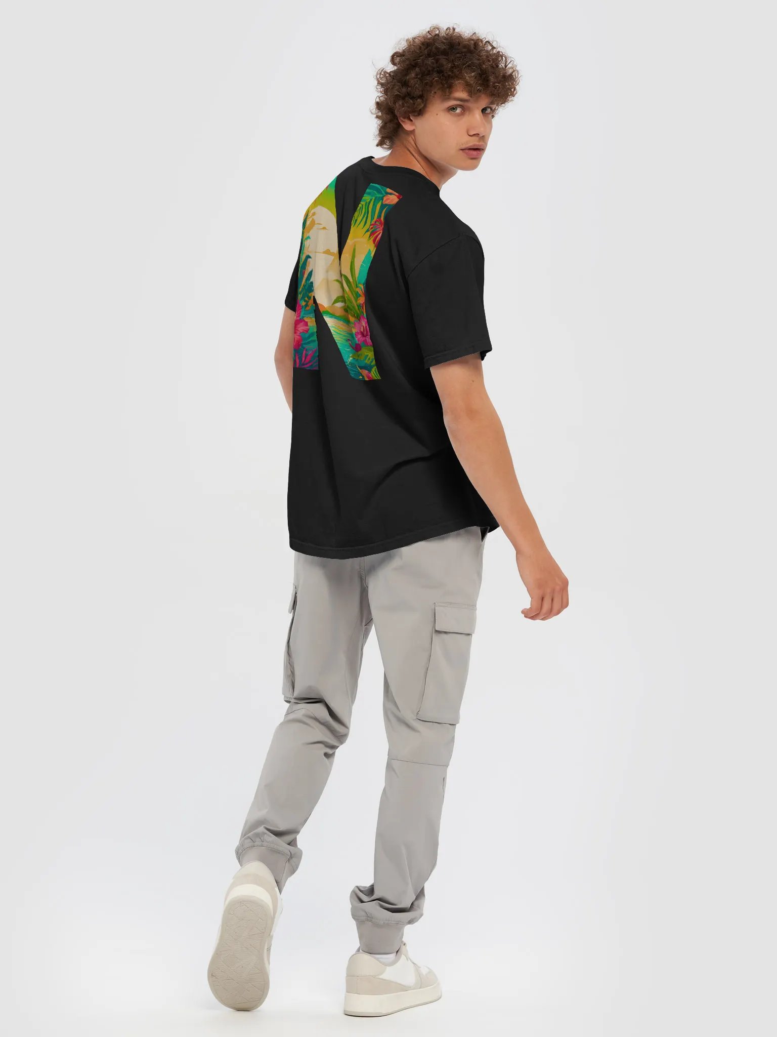 Tropical Sunset Paradise T-Shirt (Letter-N) product image (6)