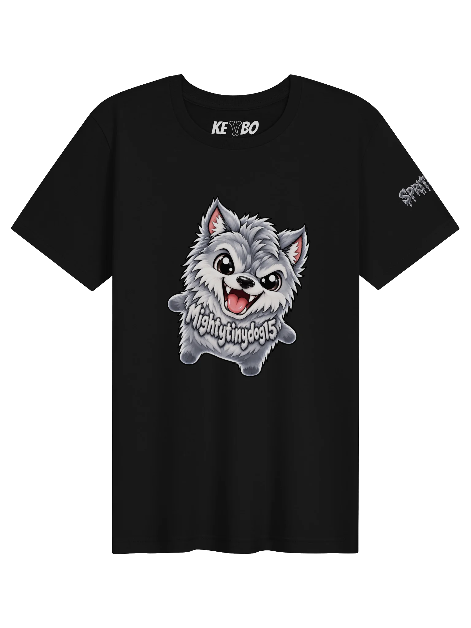 SPRITEFEST "Friendly Wolf" Black ADULT T-Shirt product image (1)