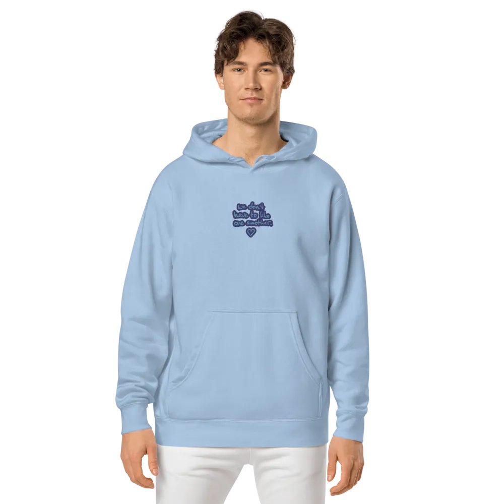 ONE ANOTHER (electric) embroidered pigment hoodie product image (3)