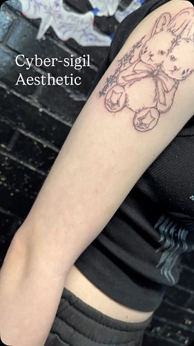 #CyberSigilism #TwoHeadedBunny #cybersigilismtattoo #fineline #tattooartists