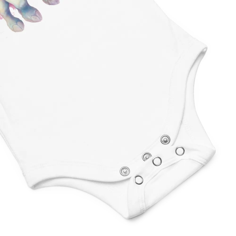 Beautiful Baby Girl Onesie With A Fantasy Unicorn product image (2)