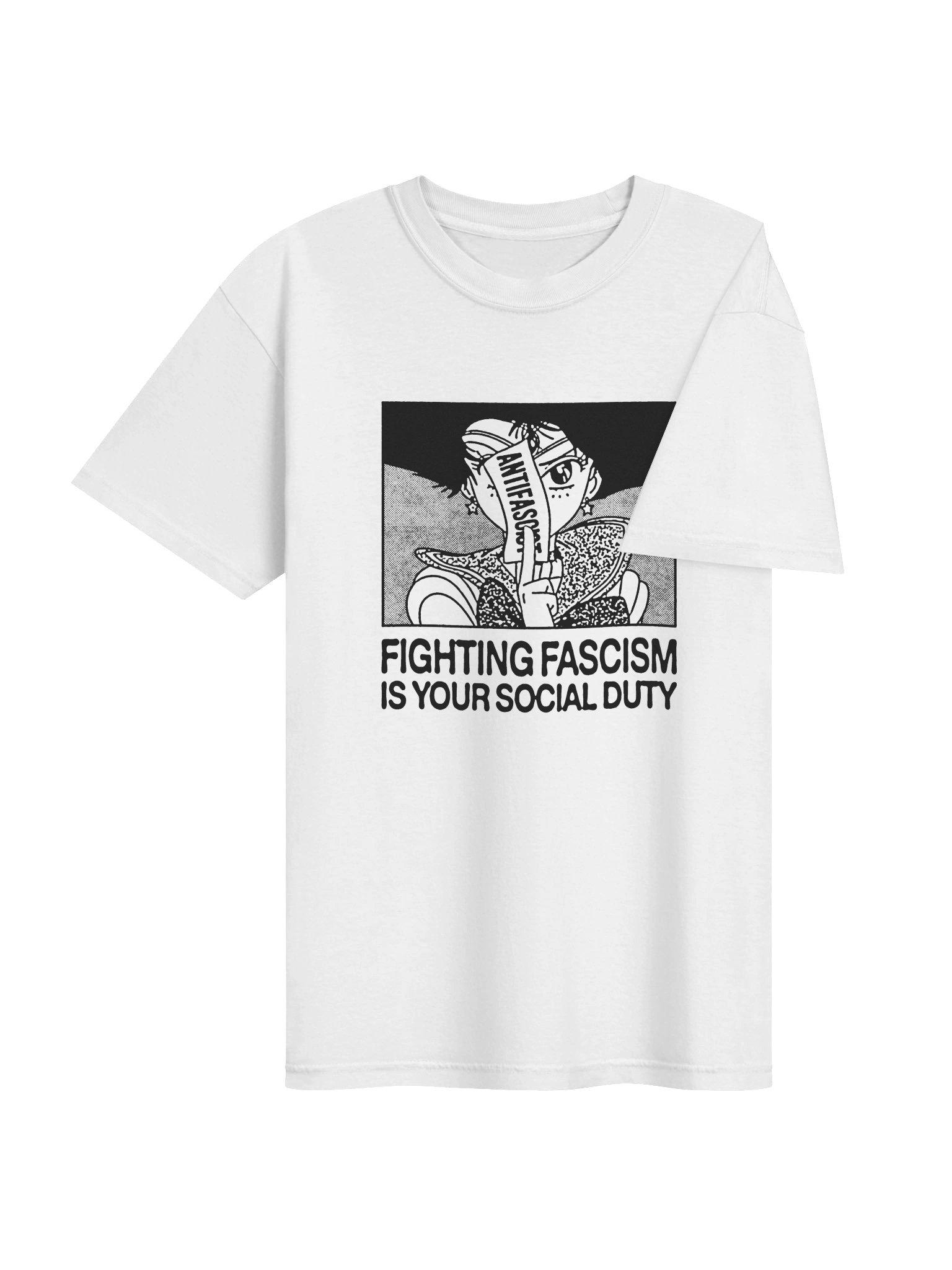 FIGHTING ! T-shirt. white vers. product image (3)