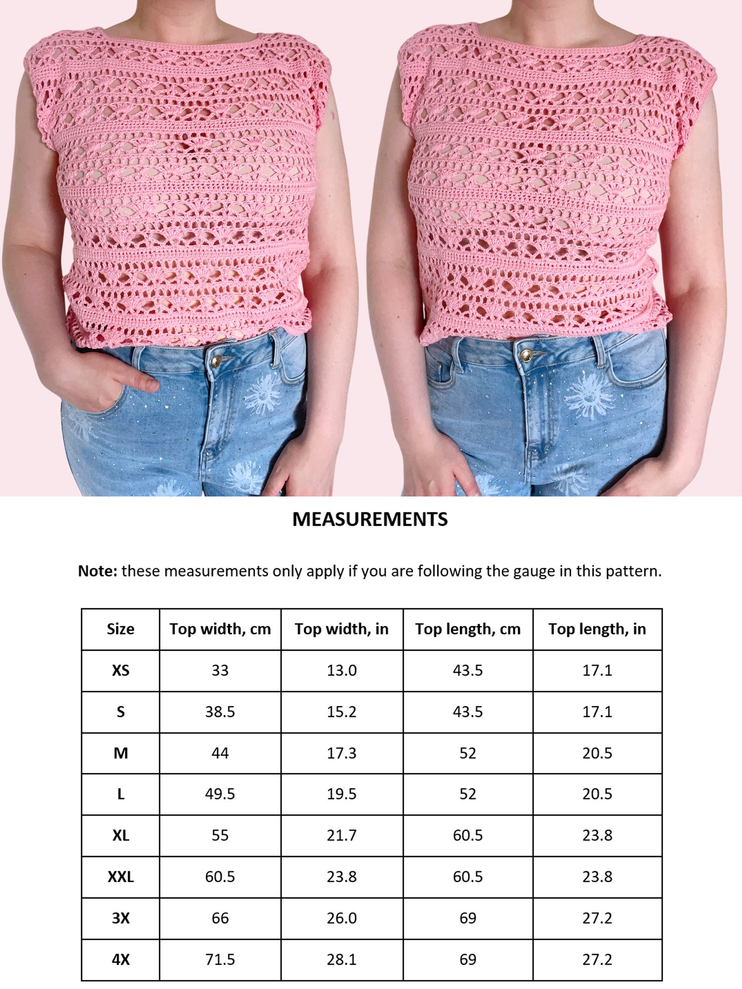 Crochet Pattern: Beach Shells Top, Sizes XS-4X product image (3)
