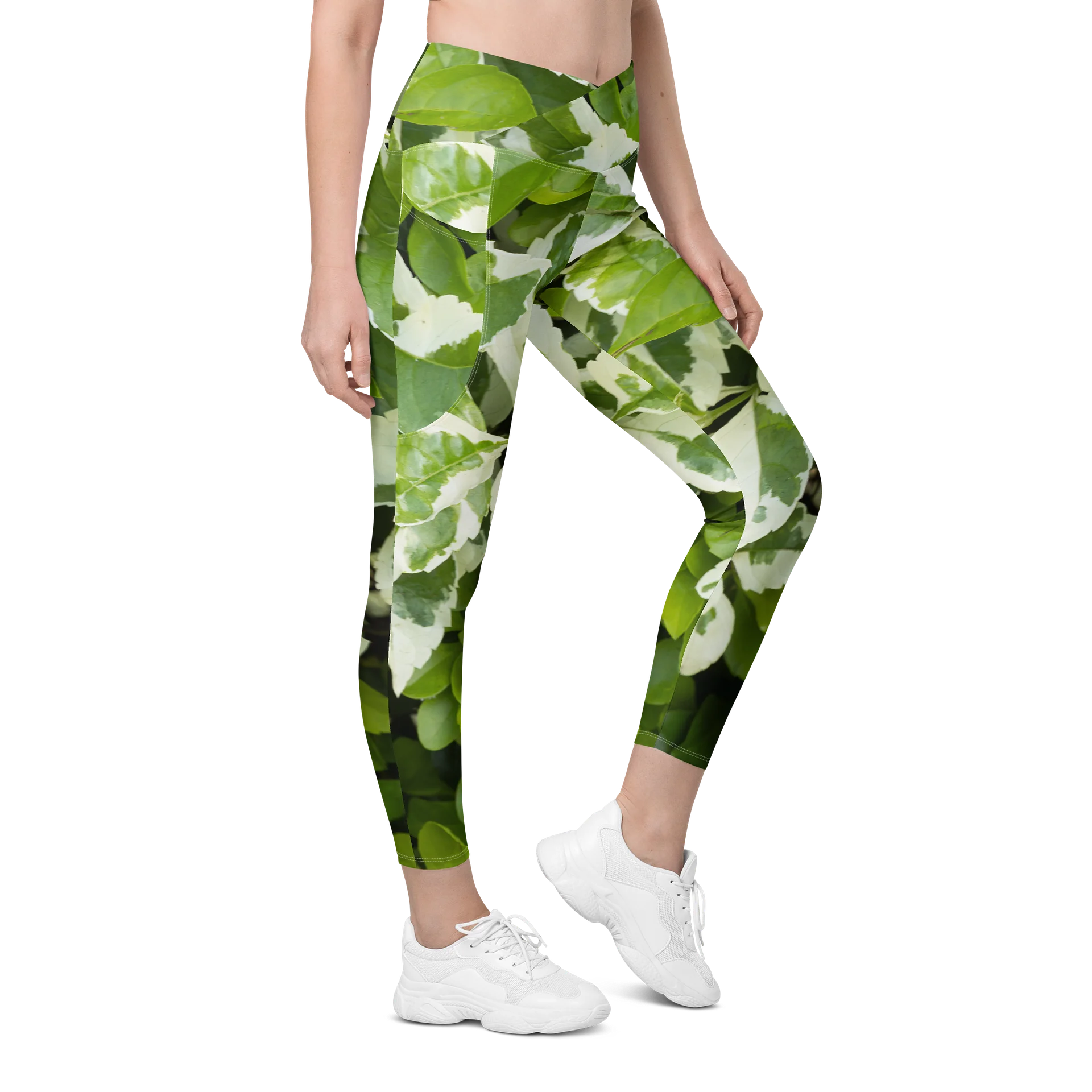 Moss & Parch All-Over Print Crossover Leggings with Pockets product image (5)