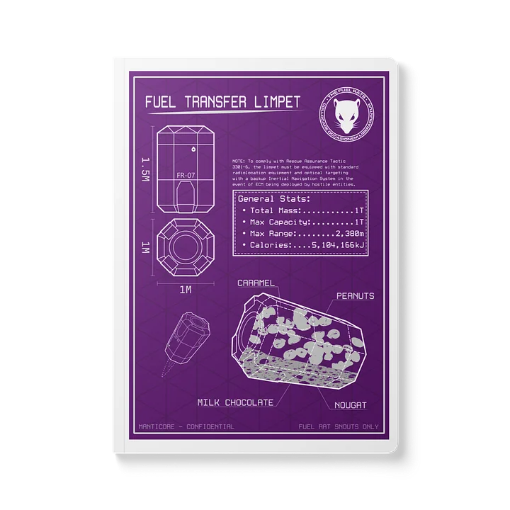 Limpet Schematic Notebook, Purple product image (1)