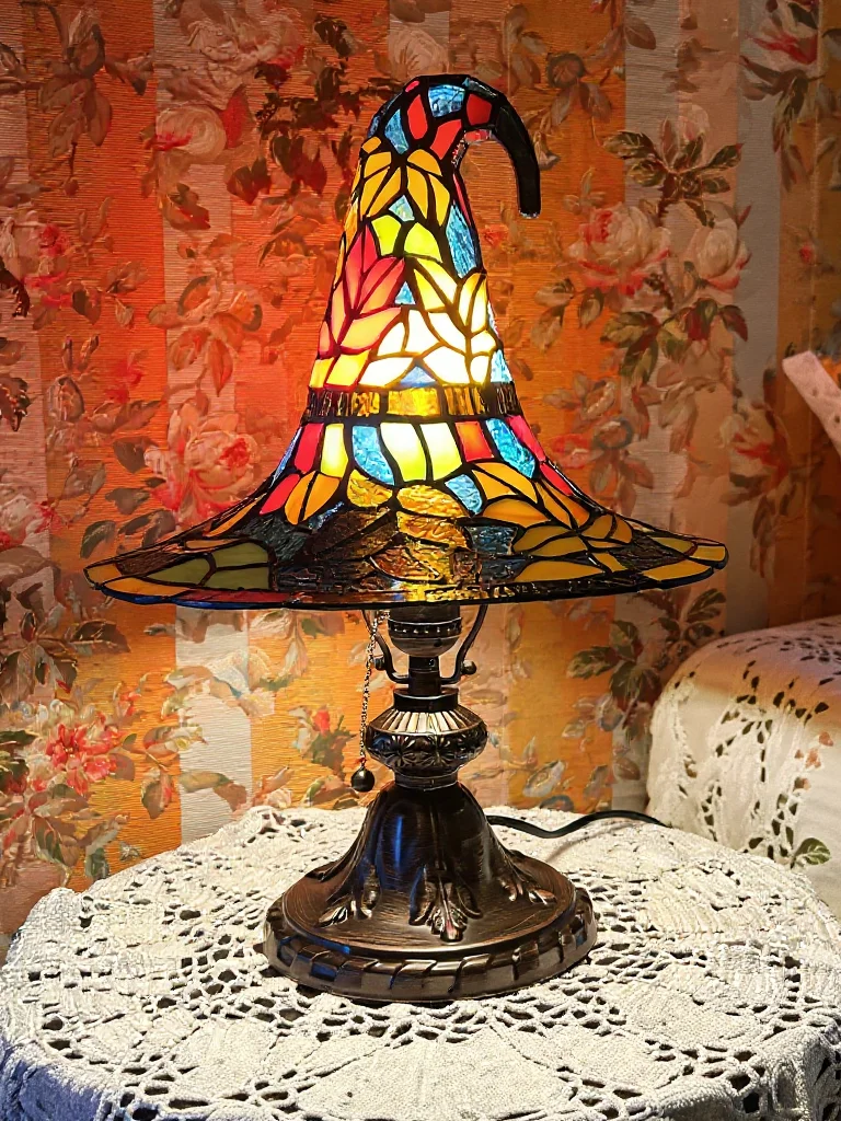 Witch Hat Table Lamp Tiffany Style product image (1)