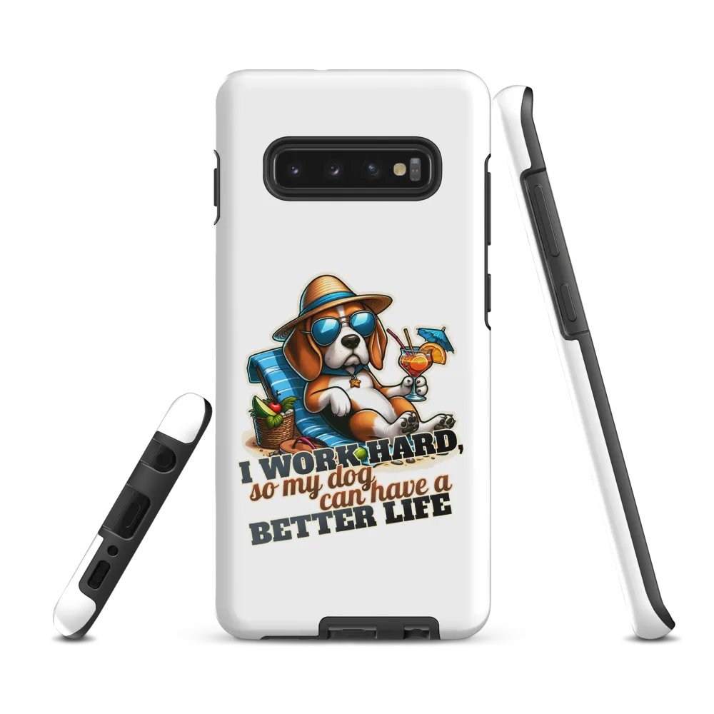 Work Hard - Beagle Beach - Tough Case for Samsung® product image (3)