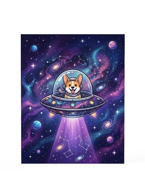 UFO Corgi Poster