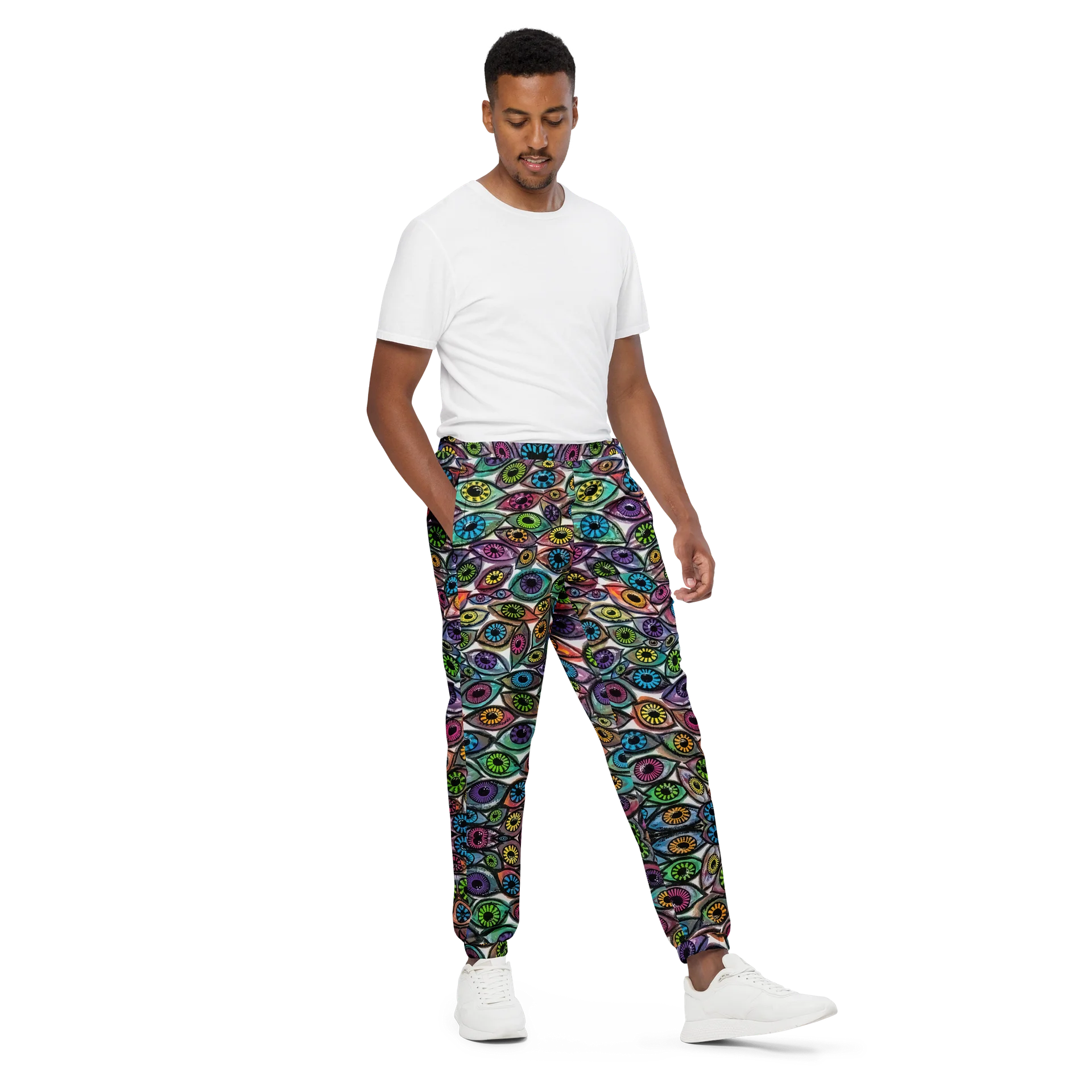 Psychedelic Eyes Unisex Track Pants | Eye See You Too product image (2)