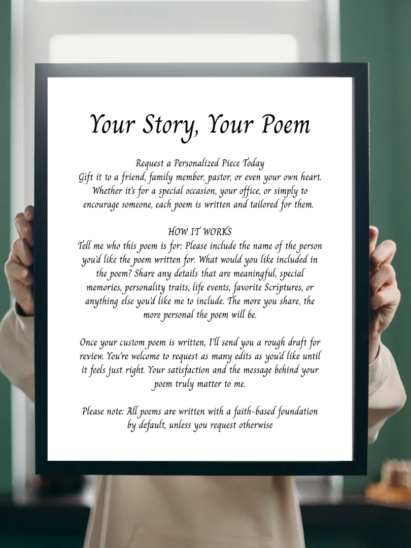 Custom Poem with Title at the Top product image (1)