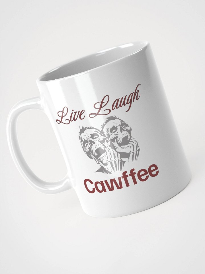 Live Laugh Cawfee White Glossy Mug product image (1)