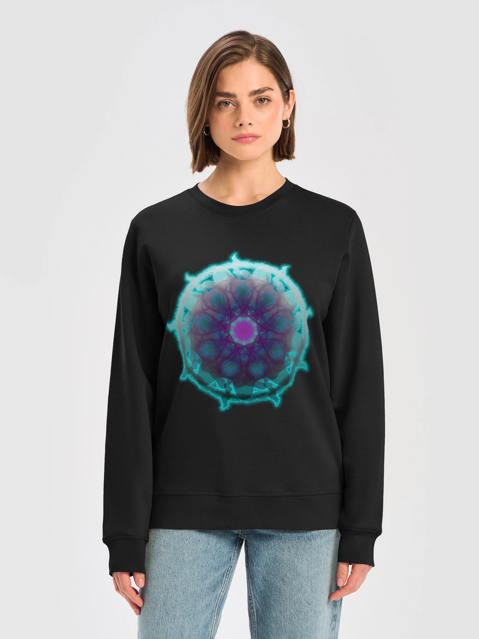 Neon Bloom Organic Sweatshirt product image (14)