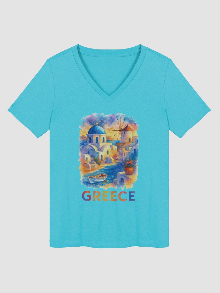 Greece – Women’s V-Neck Tee product image (4)
