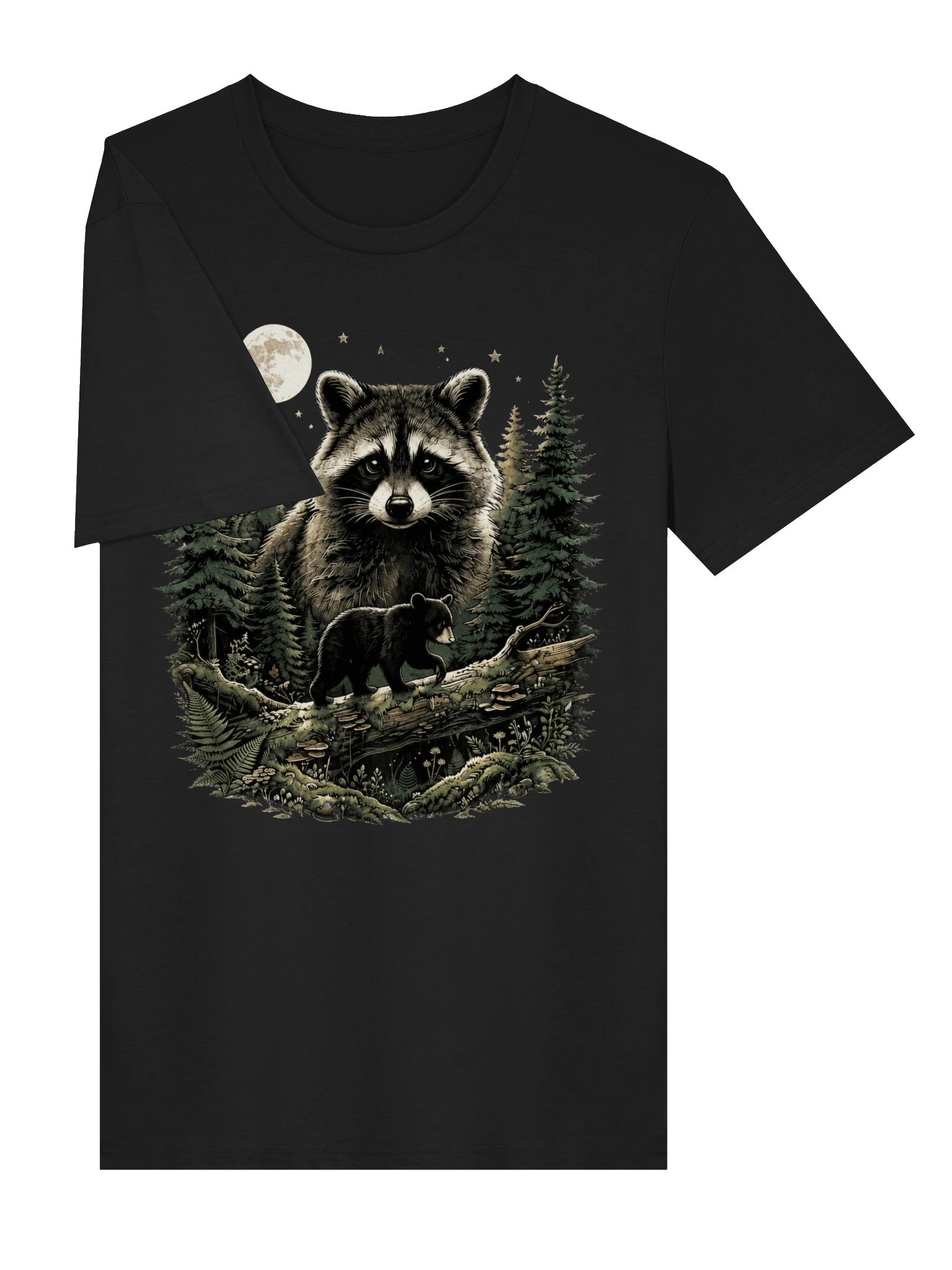 Raccoon Bear Cub Vintage T-Shirt product image (4)