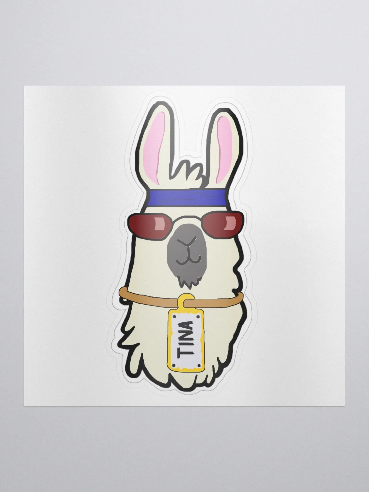 Tina the Llama Sticker product image (1)