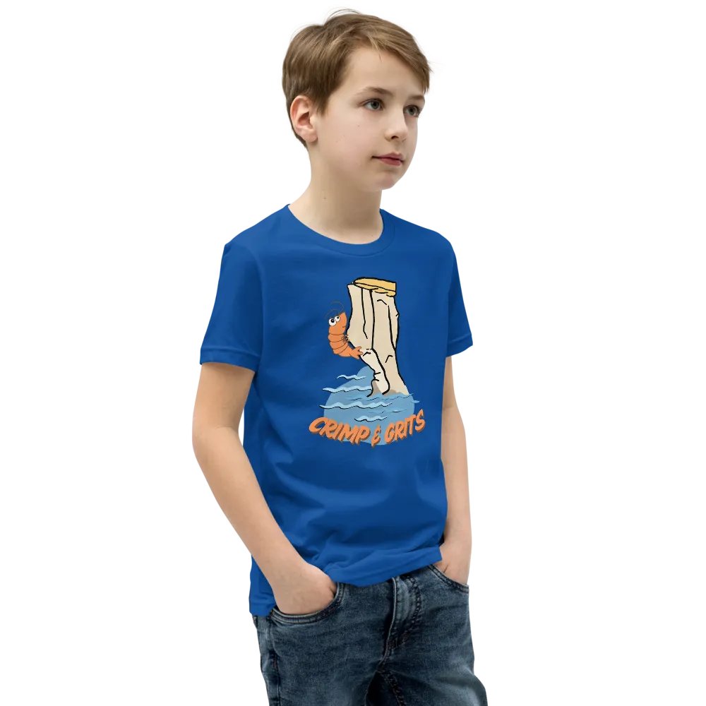 Crimp and Grits - Youth Climbing T-Shirt product image (46)