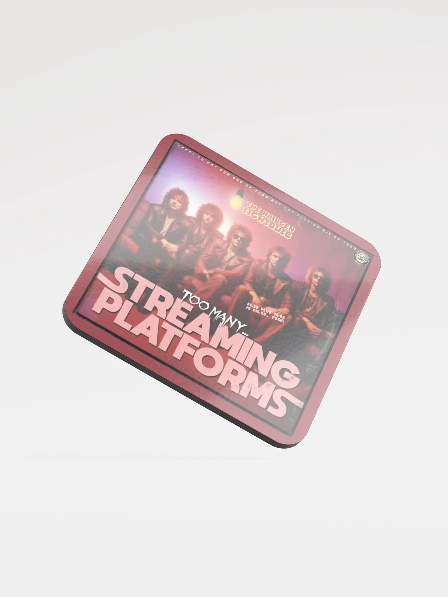 The Halogen Lightbulb - Too Many Streaming Platforms (Coaster) product image (1)