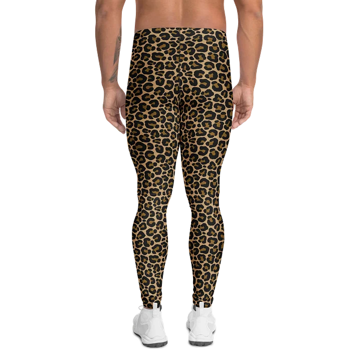 Comfortable Men's Leggings Brown Leopard Print product image (2)