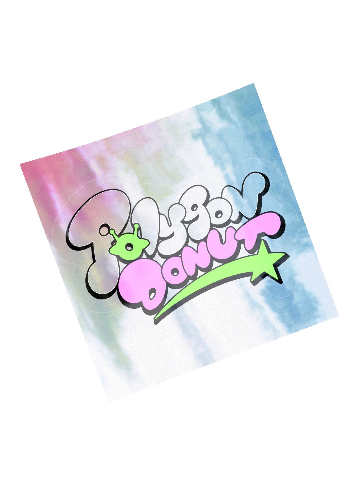 Polygon Donut Logo Holographic Sticker product image (5)