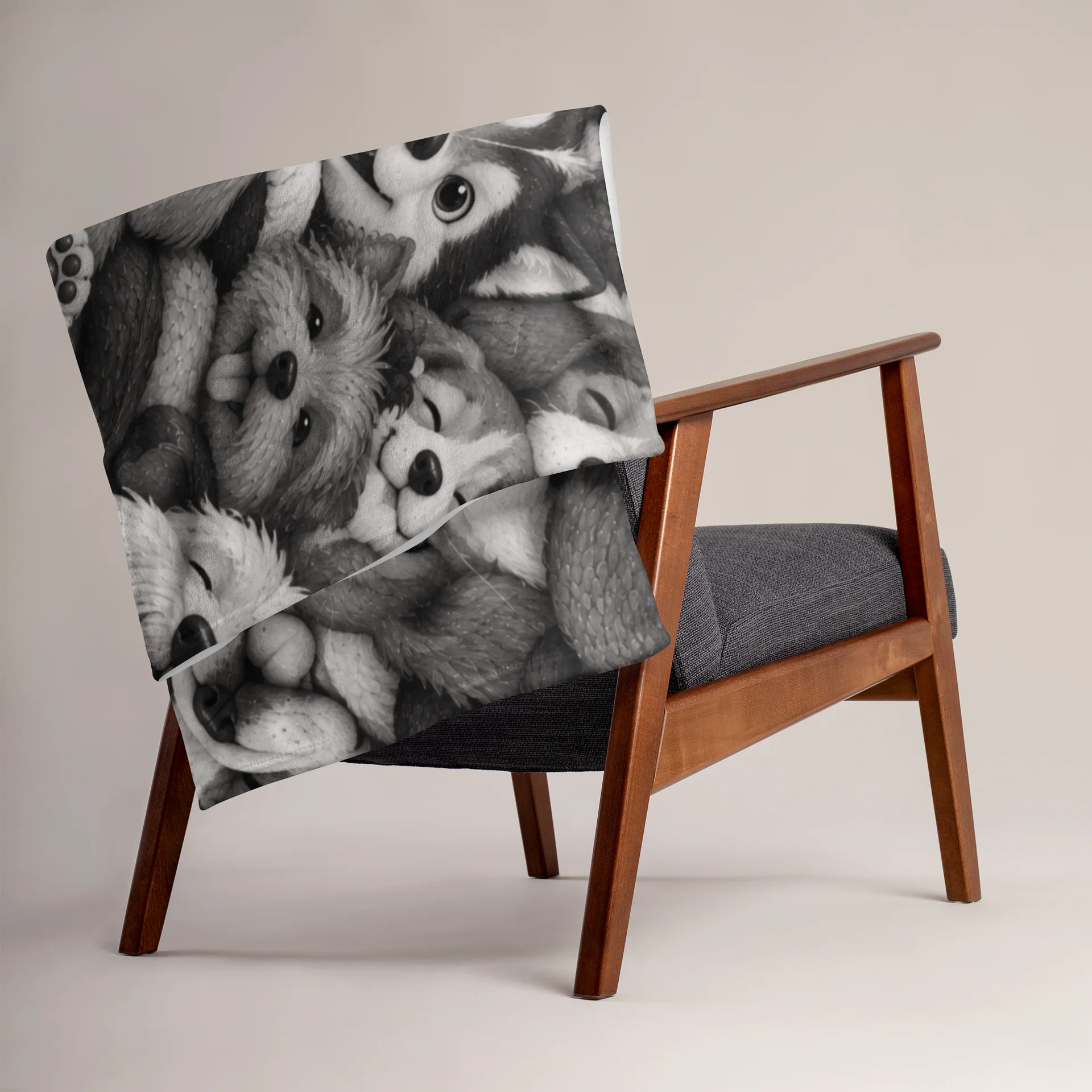 Plaid Faune - Chiens en Clair-Obscur product image (3)