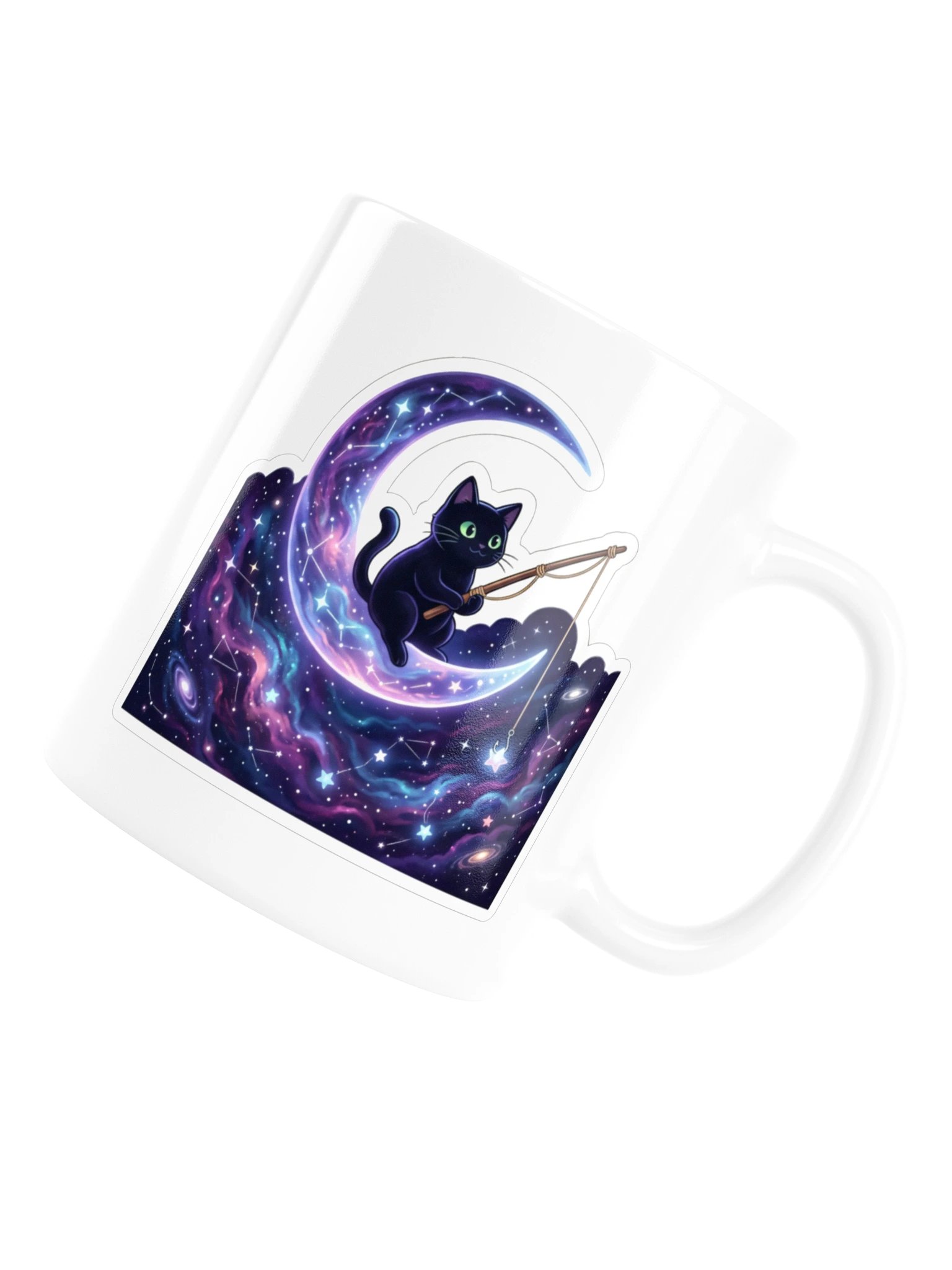 Moon Fishing Cat Mug product image (6)