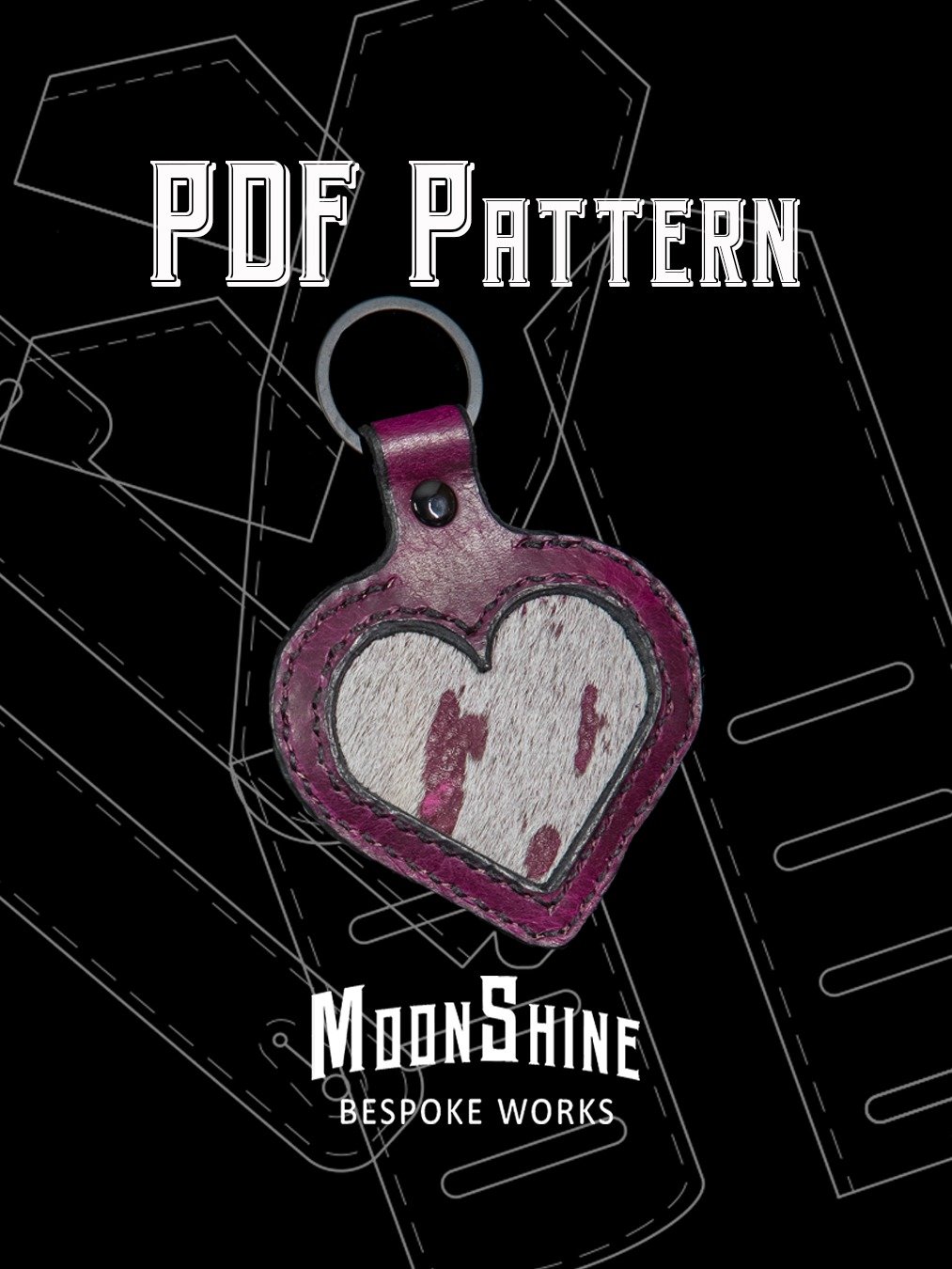 Heart Inlay Charm PDF Pattern product image (1)