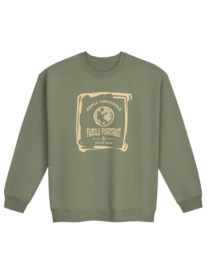Earth Love_Family Portrait_Unisex Gildan Crewneck Sweatshirt EQALL® Originals_Beige product image (10)