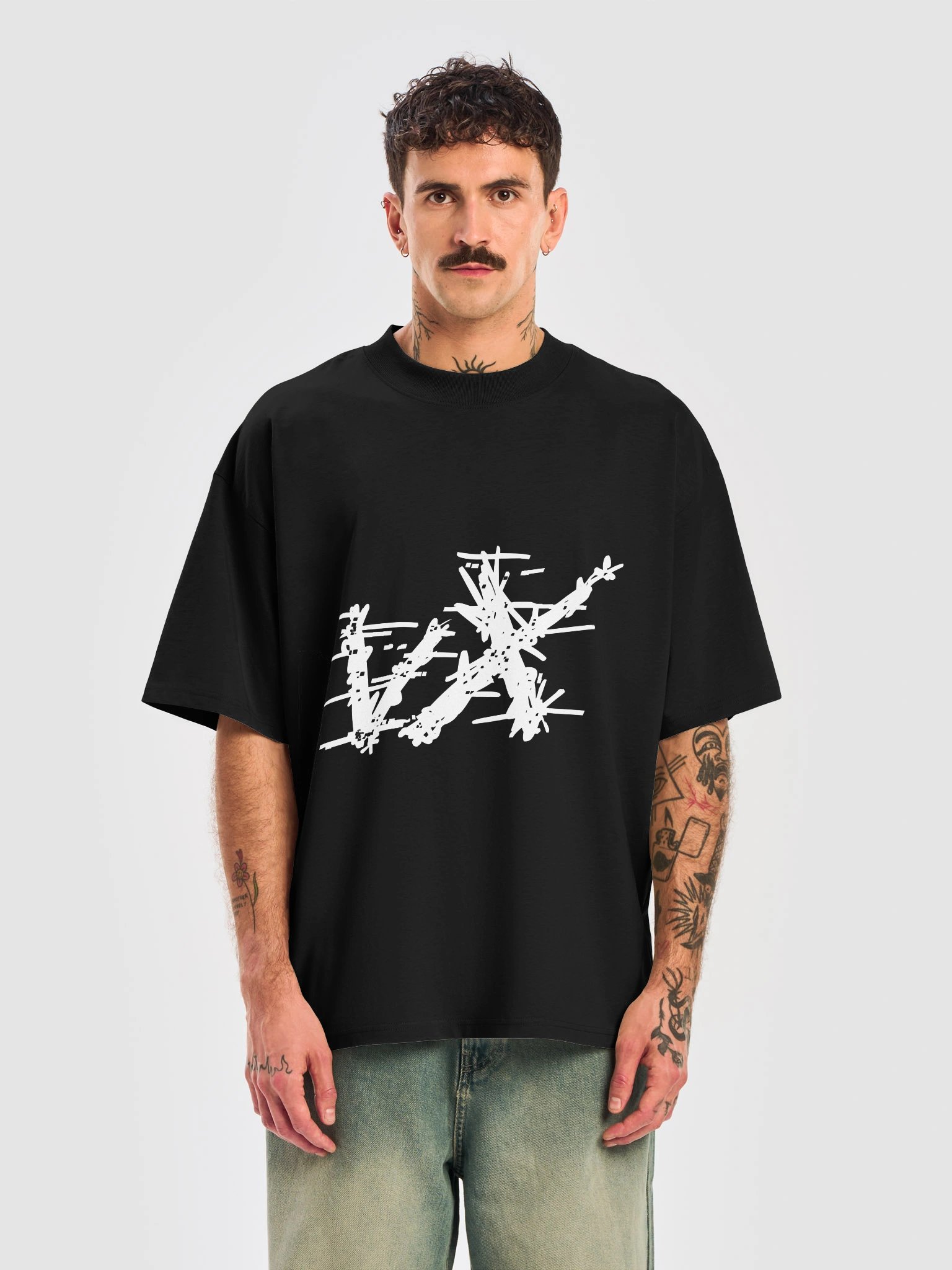 Abstract "VX" Oversized Tee product image (9)