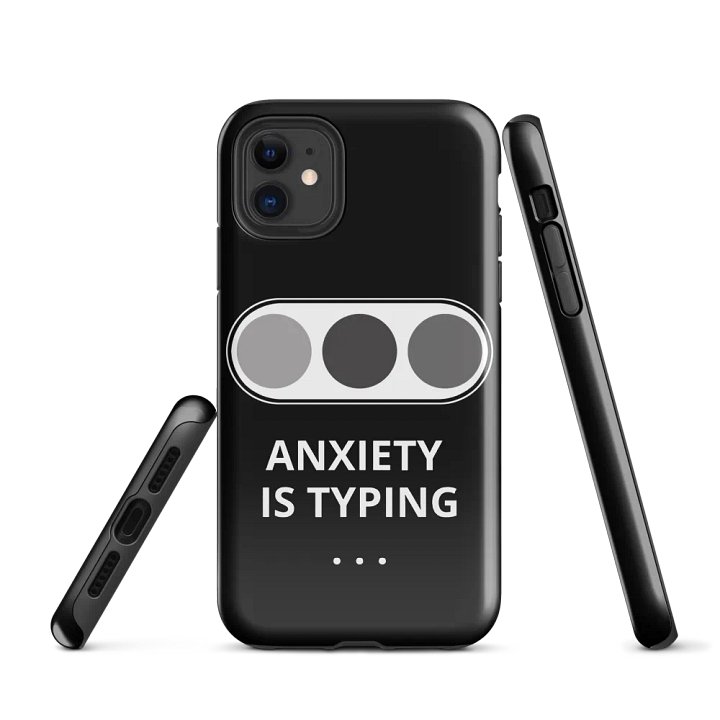 Apple anxiety is typing phone case product image (1)