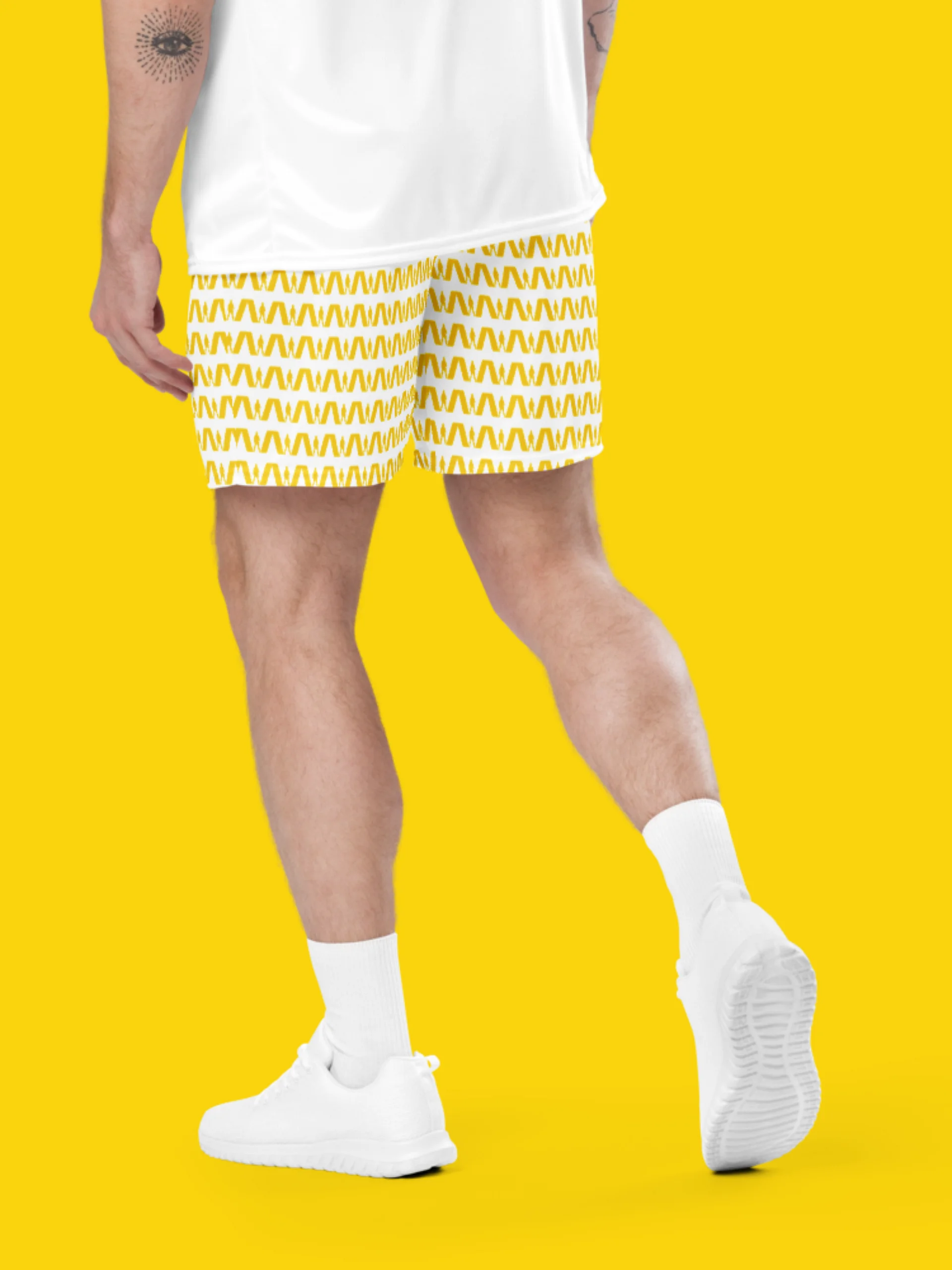 All-Over Print Recycled Unisex Mesh Shorts | WIL Style product image (4)