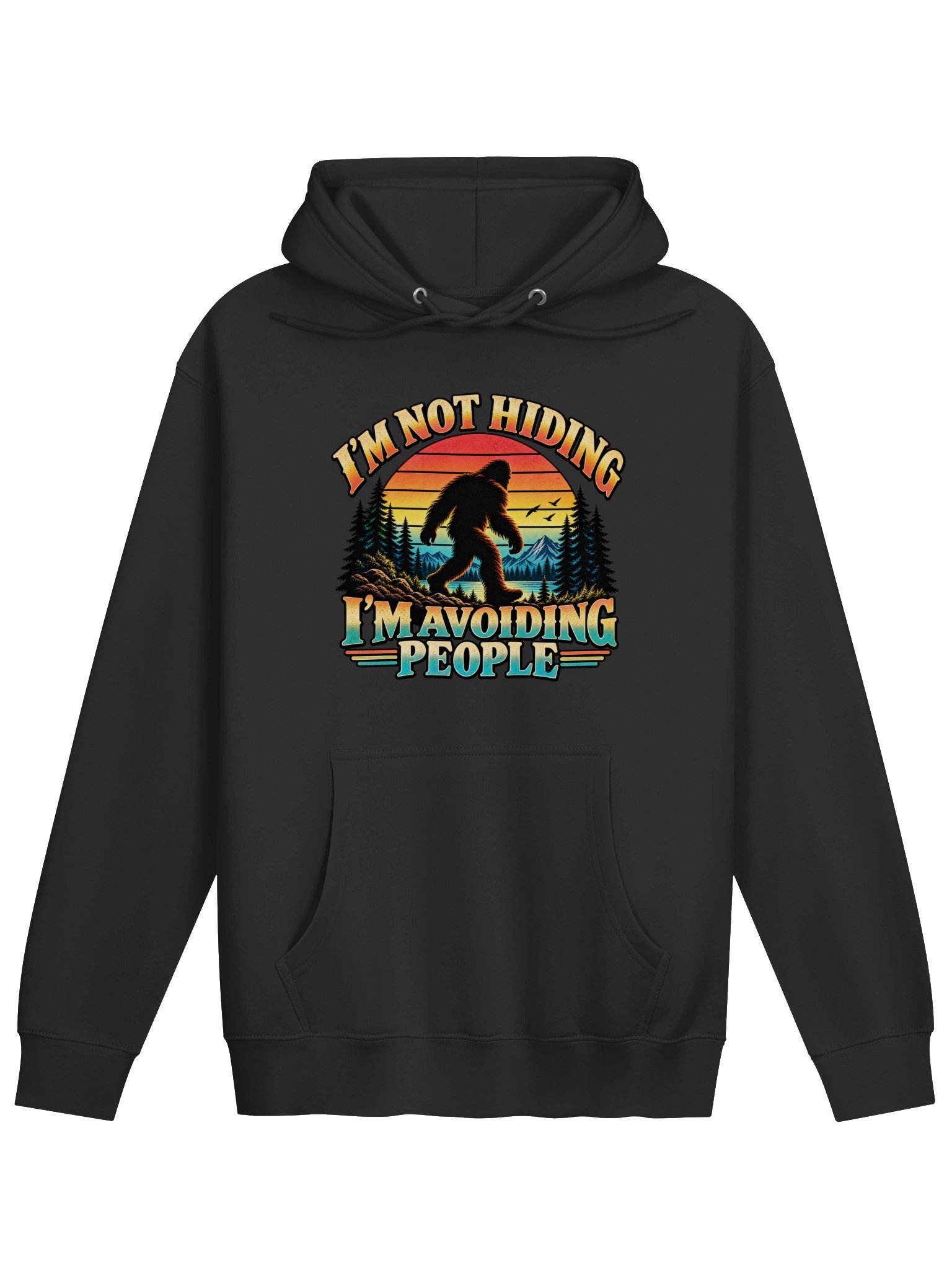 I'm Not Hiding – I'm Avoiding People | Lane Seven Premium Bigfoot Hoodie product image (1)