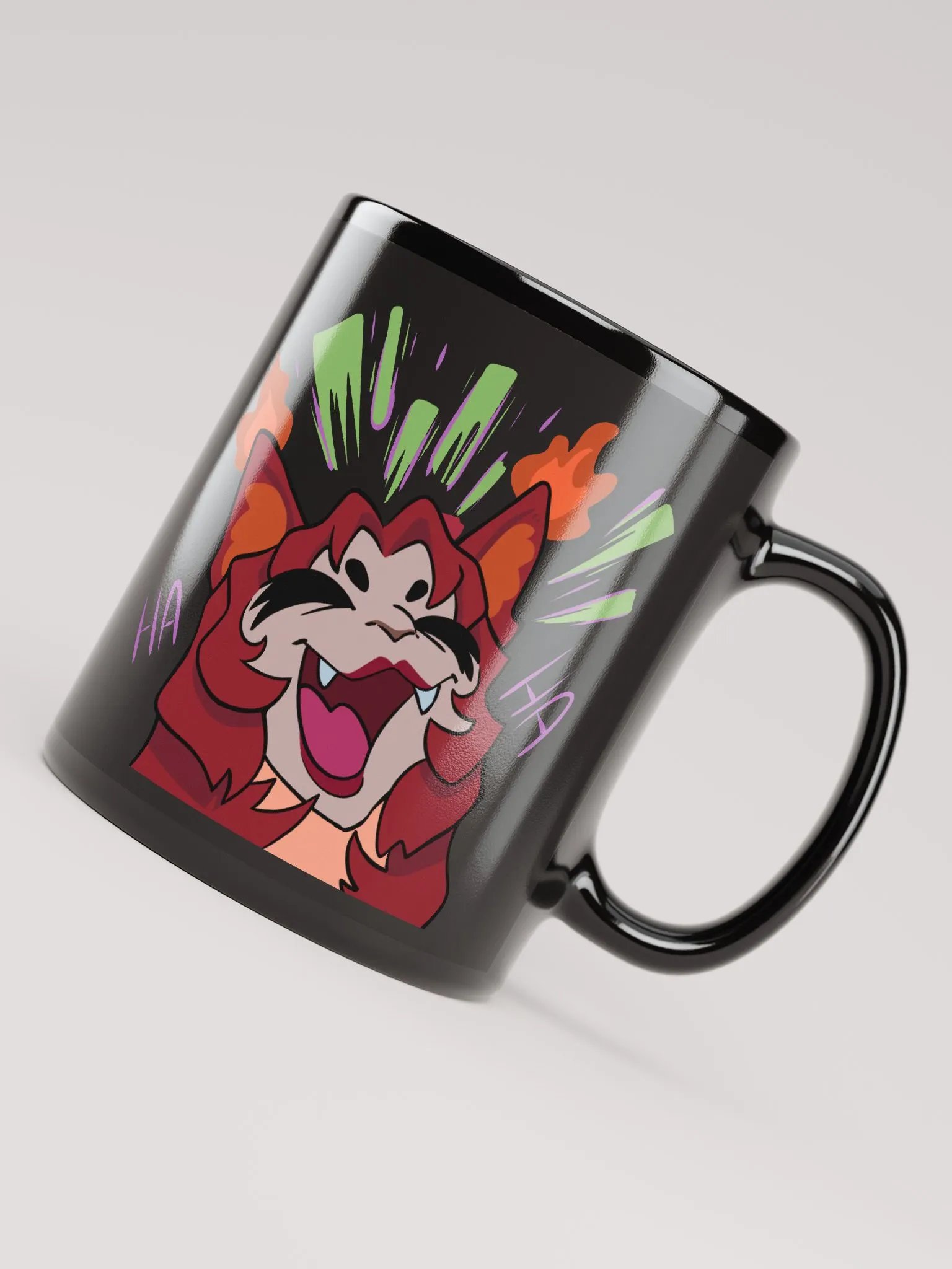 Laugh Emote Black Mug product image (7)