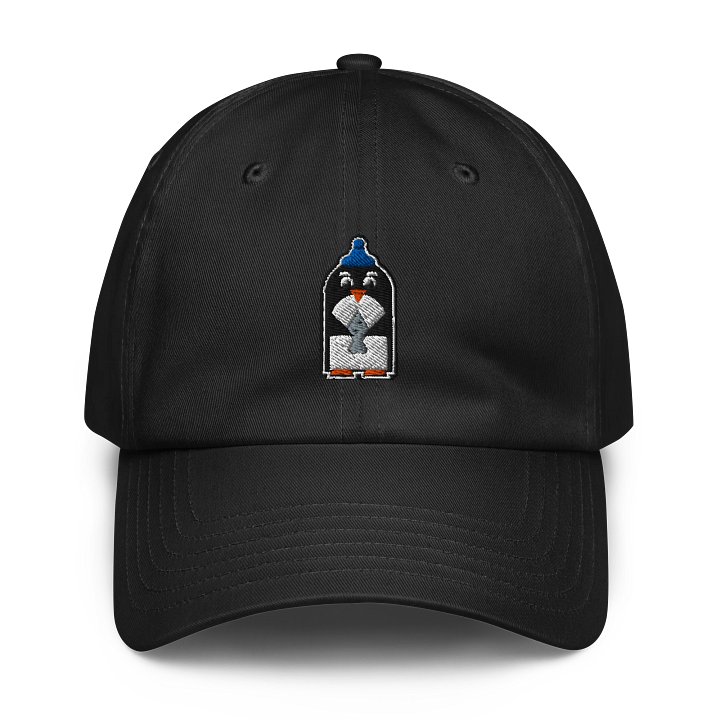 Geometric Penguin With A Fish Dad Hat product image (1)