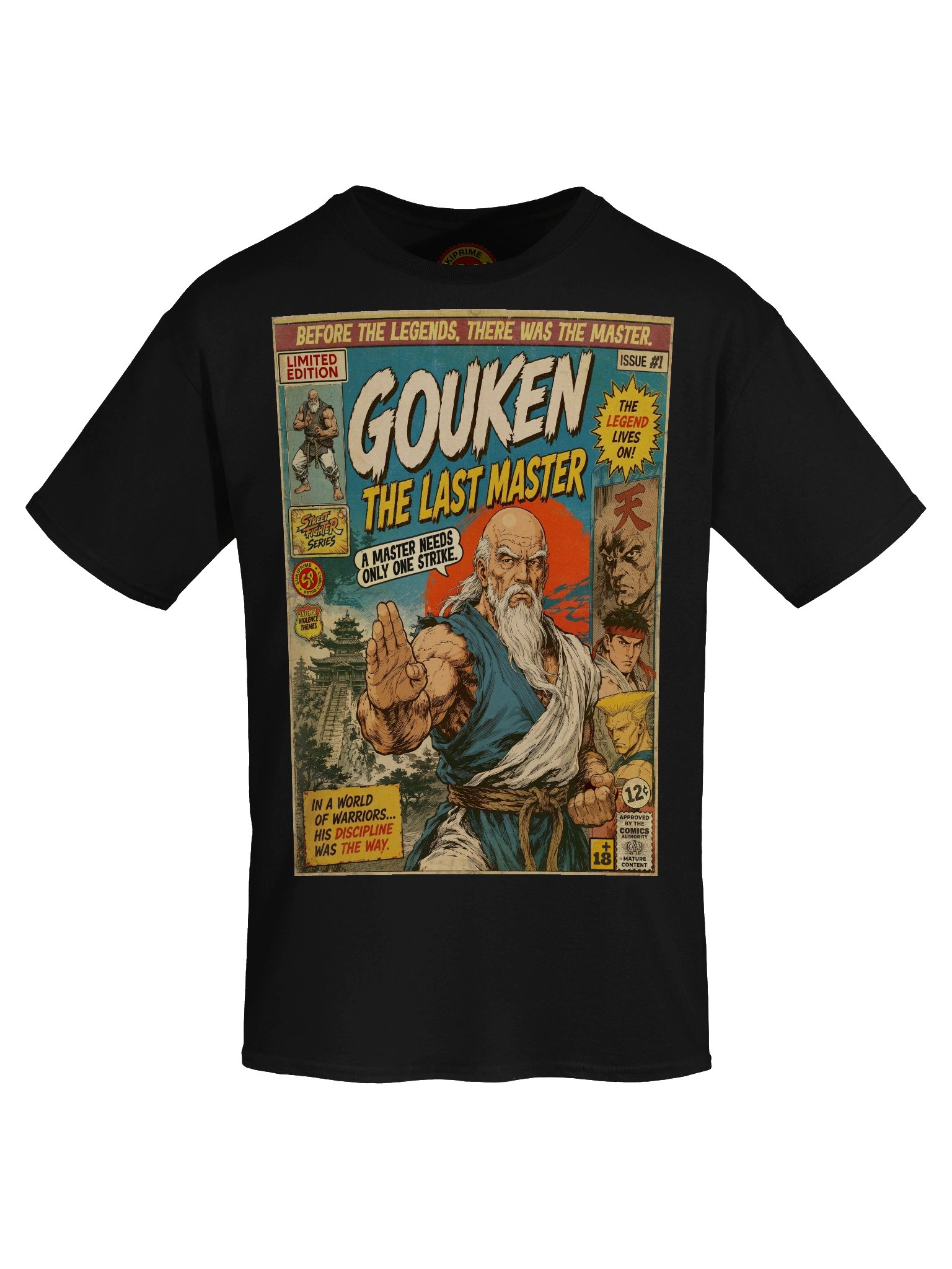 Gouken Comic Art Gaming T-Shirt product image (5)