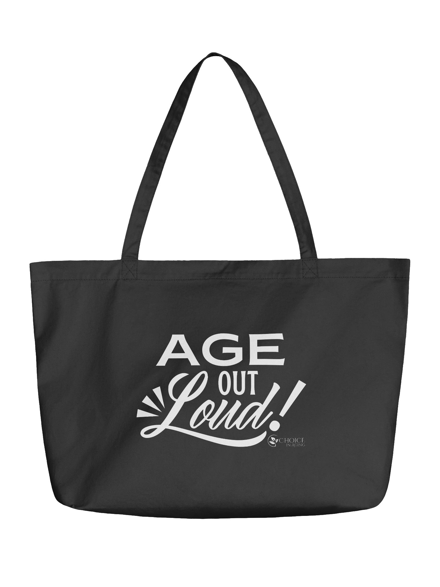 Econscious Large Eco-Friendly Tote Bag - "Age Out Loud" product image (1)