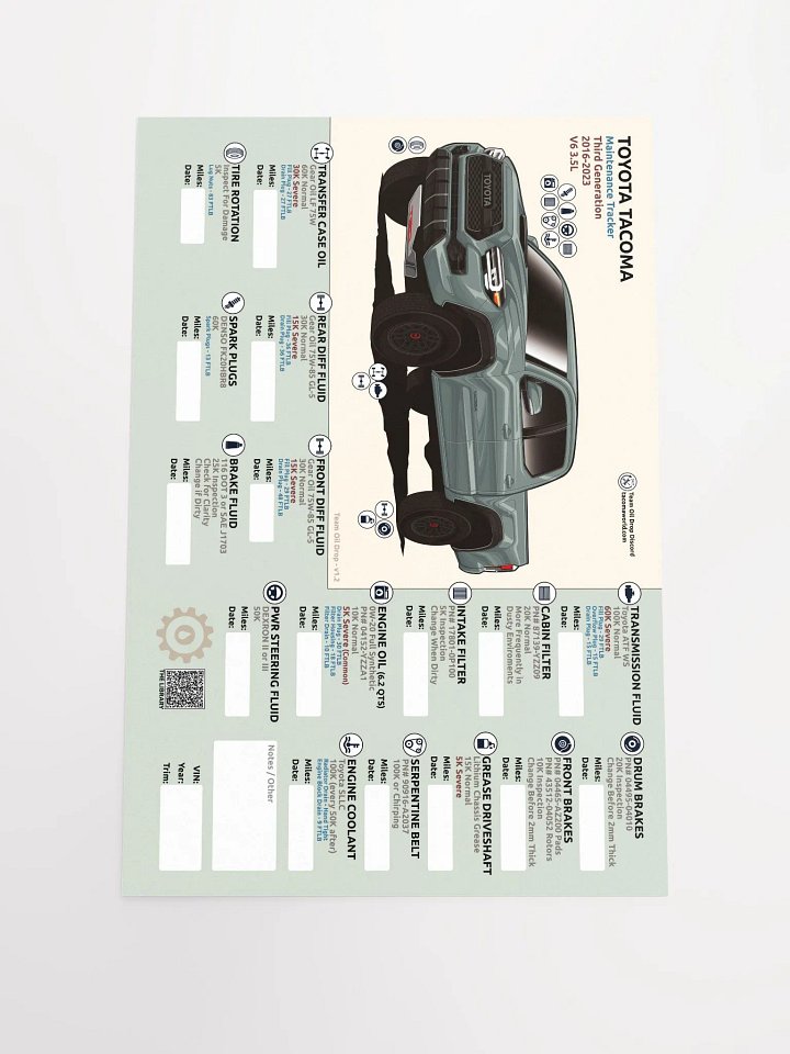 3RD GEN MAINTENANCE TRACKER V1.2 - Lunar product image (2)