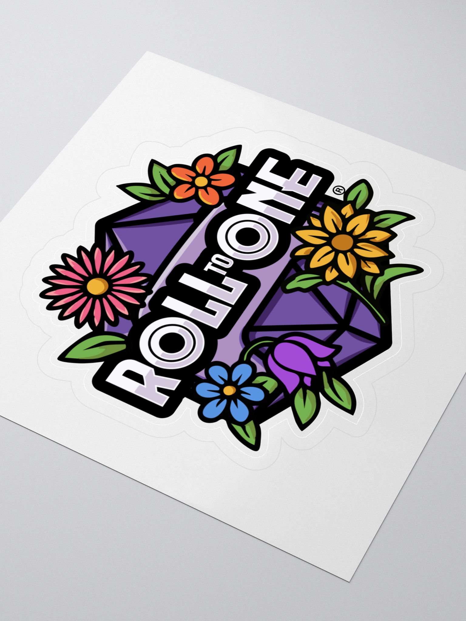 Roll to One Floral Sticker product image (3)